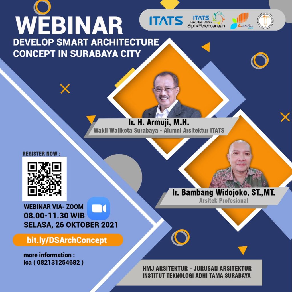 [ARSITEKTUR] Webinar “Develop Smart Architecture Concept in Surabaya City”, 26 Oktober 2021